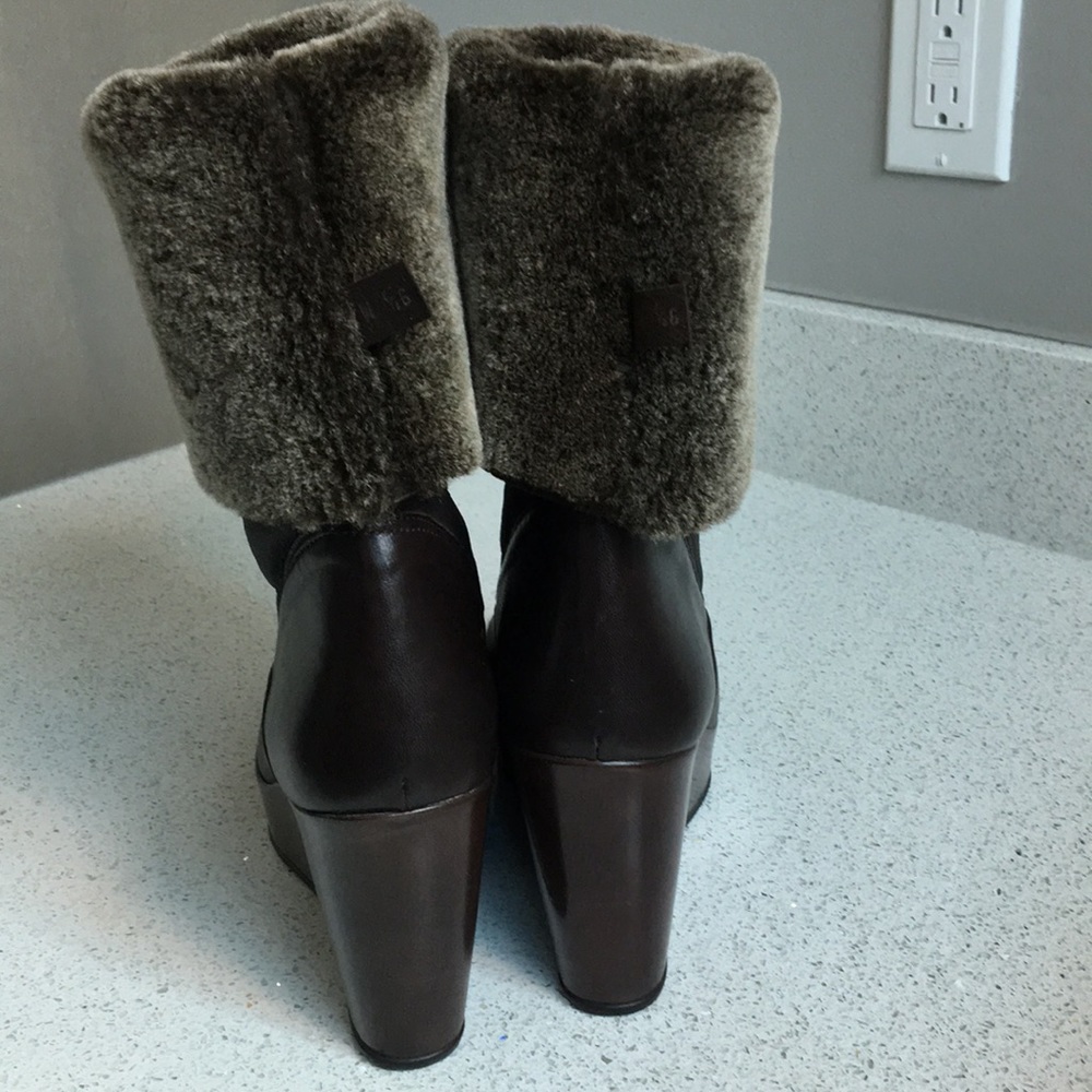 Stuart Weitzman Snowy Cola Napa Wedge Boot - image 3